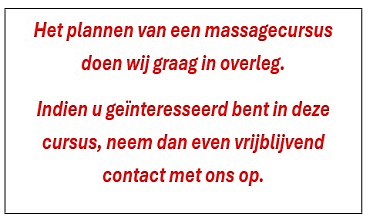 Geen massagecursus